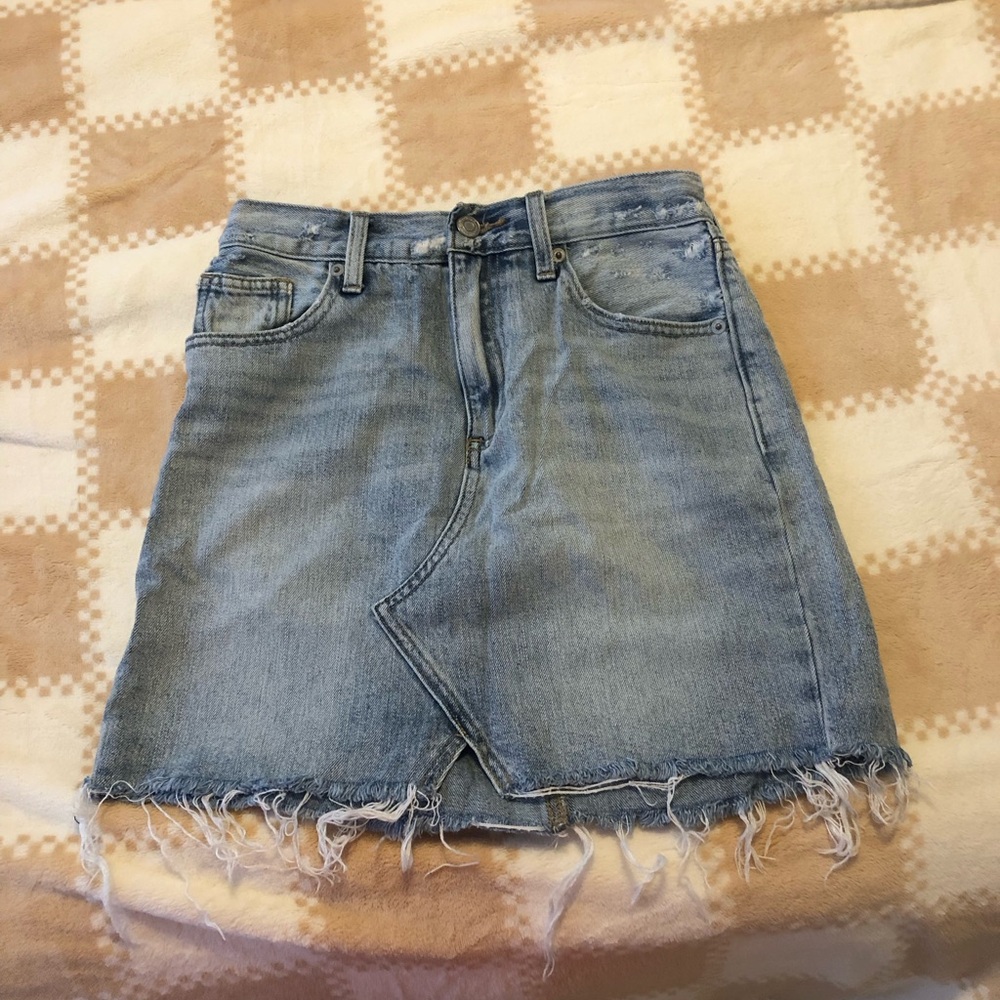 Lucky Brand Blue Denim Mini Skirt